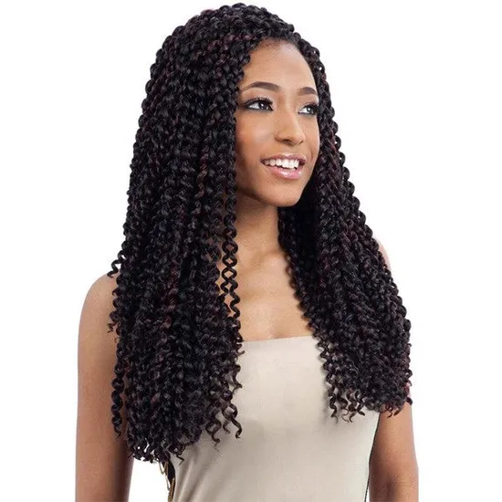 Model Model Glance Synthetic Bohemian Curl Braid