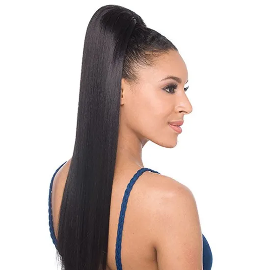 Model Model Equal Drawstring Ponytail Synthetic Futura Yaki Straight