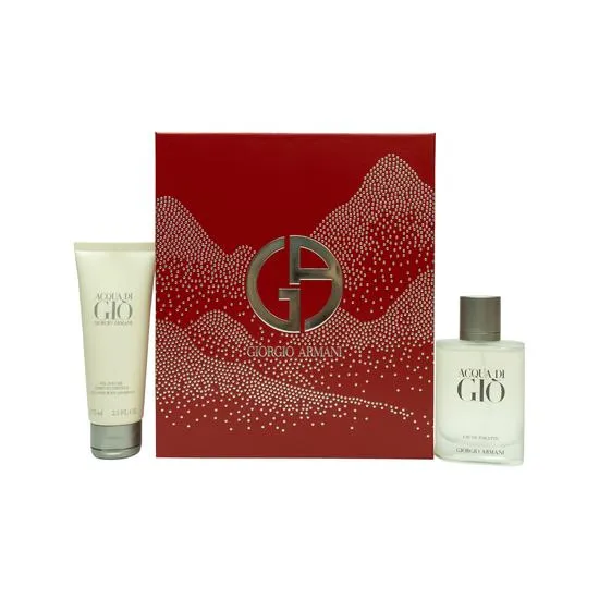 Giorgio Armani Acqua Di Gio Homme 50ml Spray Eau De Toilette + Shower Gel 75ml Gift Set
