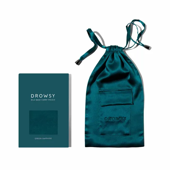 Drowsy Silk Carry Pouch Green Sapphire