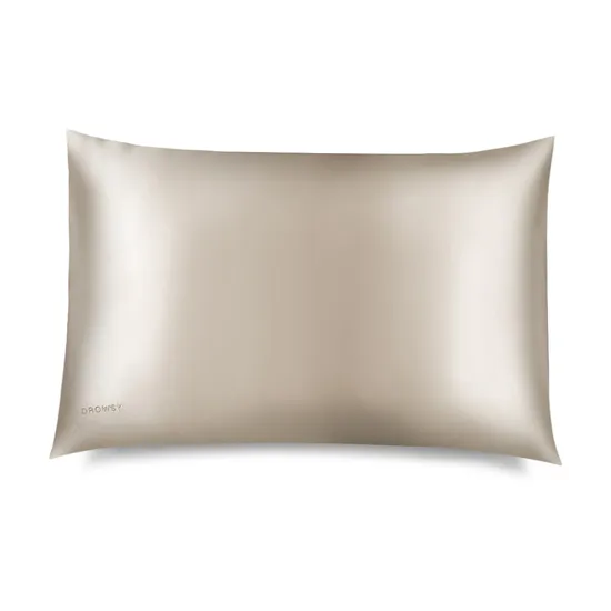 Drowsy Silk Pillowcase Dusty Gold