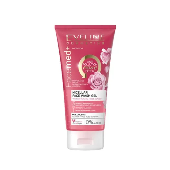 Eveline Facemed Micellar Face Wash Gel With Rose Water