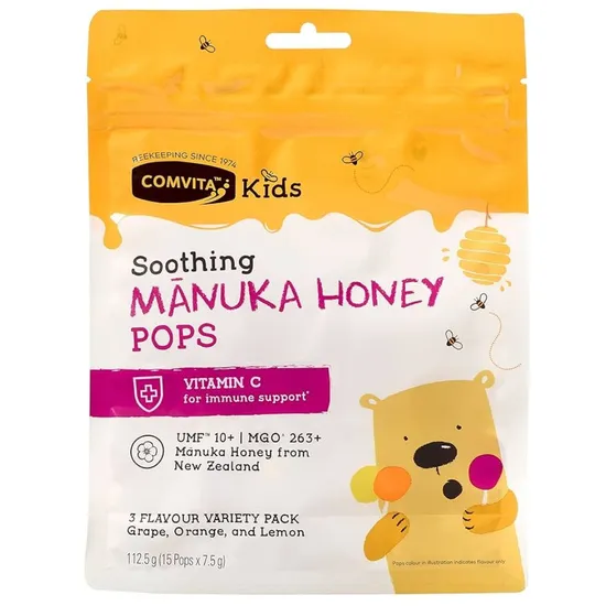 Comvita Kids Soothing Manuka Honey Pops 15