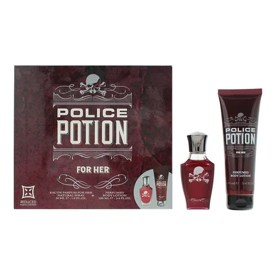 Police Potion For Her Gift Set 30ml Eau De Parfum + 100ml Body Lotion