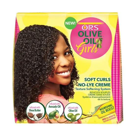 ORS Olive Oil Girls Soft Curls No-lye Creme Texture Softening System