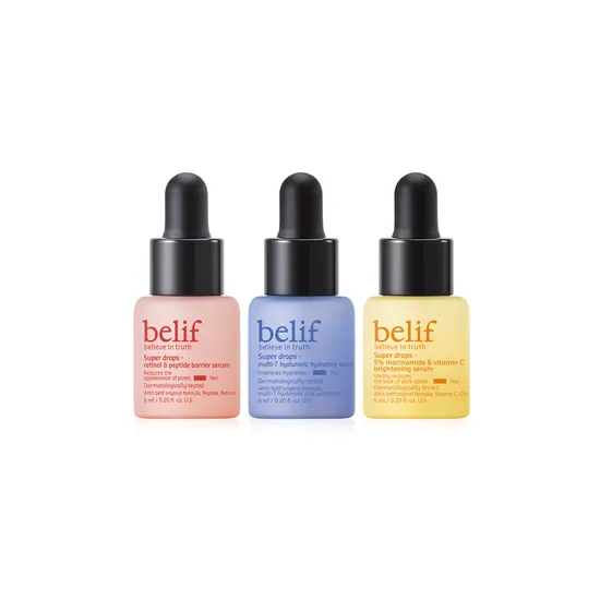 Belif Super Drops Discover Glowing Skin Serum Mini Kit