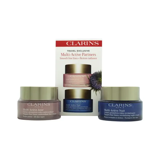 Clarins Multi Active Partners Gift Set 50ml Day Cream +50ml Night Cream