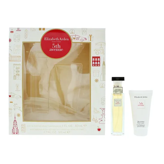 Elizabeth Arden 5th Avenue Eau De Parfum 30ml + Body Lotion 50ml Gift Set