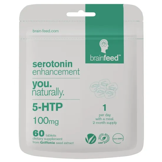 Brain Feed Serotonin Enhancement 5-HTP Tablets