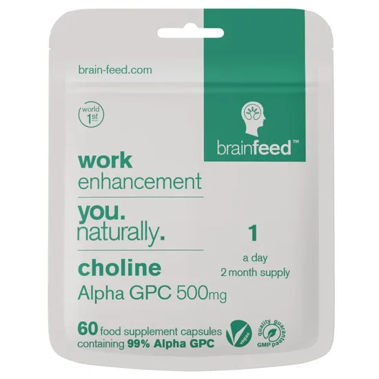Brain Feed Natural Cognitive Enhancer Capsules 60 Capsules