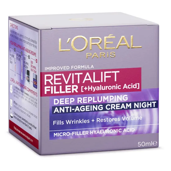 L'Oreal Paris Revitalift Filler Deep Replumping Anti-Ageing Night Cream