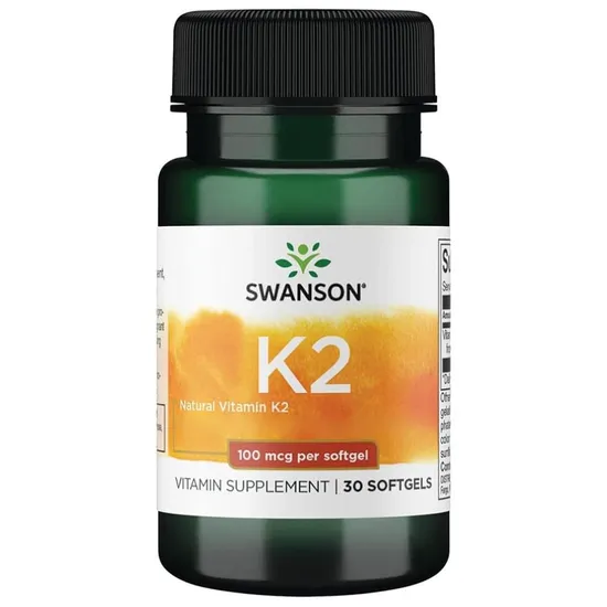 Swanson Vitamin K2 Natural 100mcg Softgels