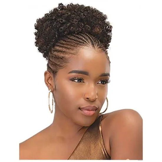 Janet Collection Noir Every Time Synthetic Afro Perm String Ponytail