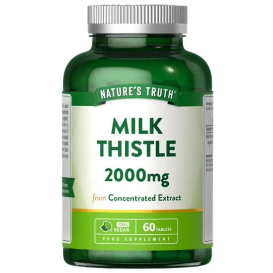 Nature's Truth Milk Thistle 2000mg Tablets