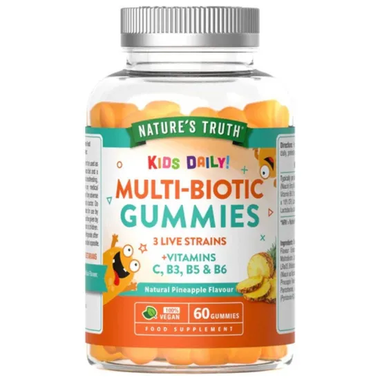 Nature's Truth Kids Multi-Biotic 3 Live Strains Gummies
