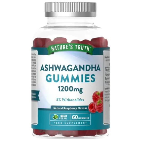 Nature's Truth Ashwagandha 1200mg Raspberry Gummies