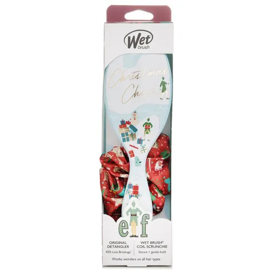 Wet Brush Original Detangler Elf + Scrunchie Hair Brush
