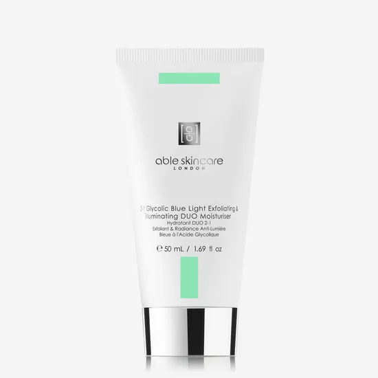Able 2-1 Glycolic Blue Light Exfoliating & Illuminating DUO Moisturiser