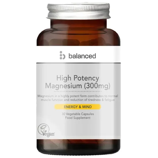 Balanced High Potency Magnesium 300mg Capsules