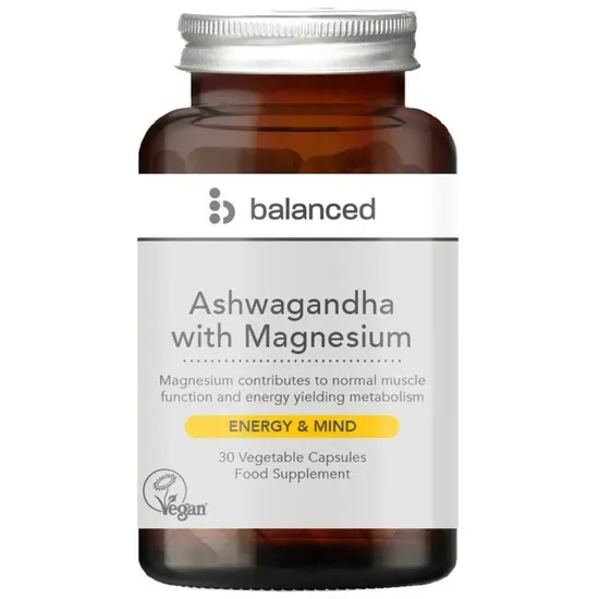 Balanced Ashwagandha With Magnesium Capsules 30 Capsules