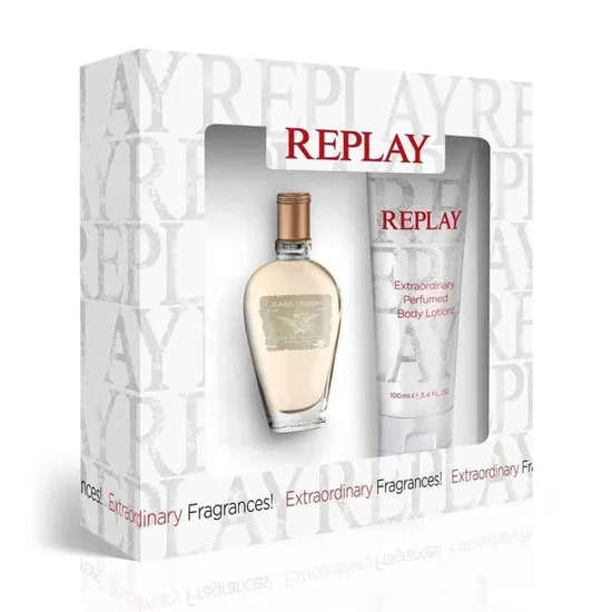 Replay Jeans Original For Her Gift Set 20ml Eau De Toilette + 100ml Body Lotion