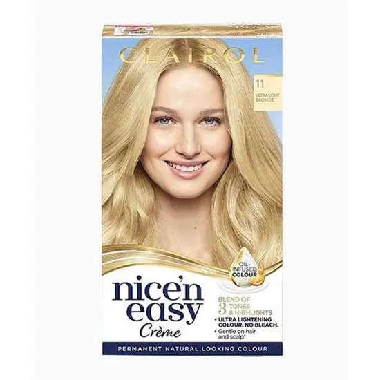 Clairol Nice N Easy Creme Permanent Colour 11 Ultra Light Blonde