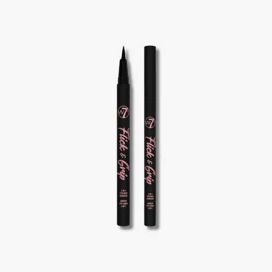 W7 Flick & Grip 2-In-1 Black Liquid Eyeliner & Eyelash Glue Pen