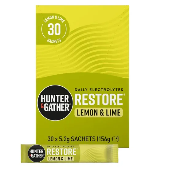 Hunter and Gather Restore Lemon & Lime Electrolyte Sachets