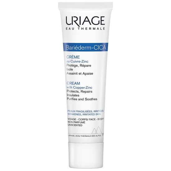 Uriage Bariederm Cica-Creme With Copper-Zinc 100Ml