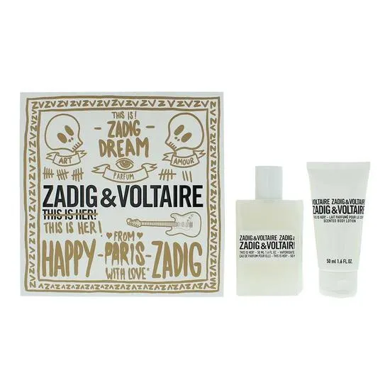 Zadig & Voltaire This Is Her! Eau De Parfum + Body Lotion Gift Set