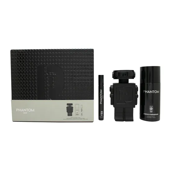 Paco Rabanne Phantom Parfum Gift Set 100ml Eau De Parfum + 150ml Deodorant Spray + 10ml Eau De Parfum