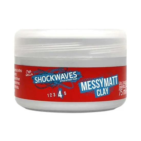 Wella Shockwaves Messy Matte 4 Clay