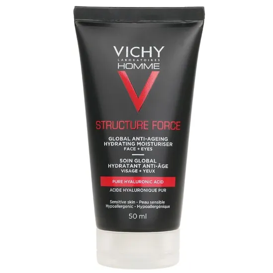 Vichy Homme Structure Force Complete Anti-Ageing Hydrating Moisturiser For Face + Eyes