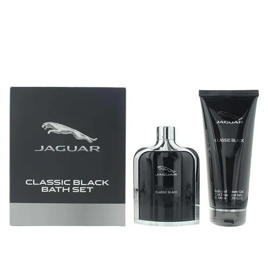 Jaguar Classic Black Eau De Toilette 100ml Bath & Shower Gel 200ml Bath Set