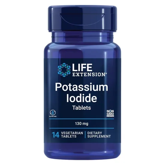 Life Extension Potassium Iodide 130mg Tablets