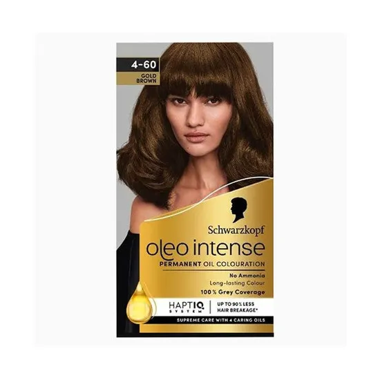 Schwarzkopf Oleo Intense Permanent Oil Colouration 4 60 Gold Brown