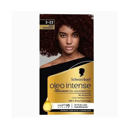 Schwarzkopf Oleo Intense Permanent Oil Colouration 3 22 Deep Bordeaux