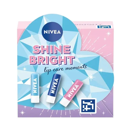 Nivea Shine Bright Lip Care Moments Mini Gift Set