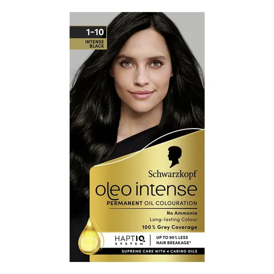 Schwarzkopf Oleo Intense Permanent Oil Colouration 1 10 Intense Black