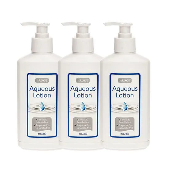 Nuage Moisturising Aqueous Lotion Pump Dispenser 3 Pack