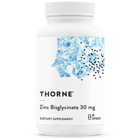 Thorne Zinc Bisglycinate 30mg Capsules