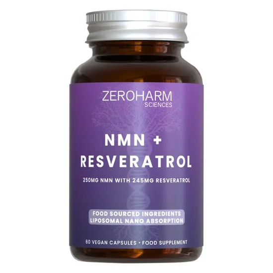 ZeroHarm Liposomal NMN 250mg + Resveratrol Capsules