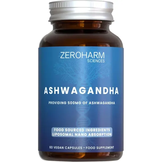 ZeroHarm Liposomal Ashwagandha 500mg Capsules