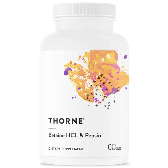 Thorne Betaine HCl/Pepsin Capsules