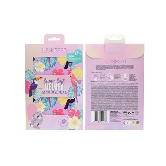 Sunkissed Tropical Bird Single Sided Tanning Mitt