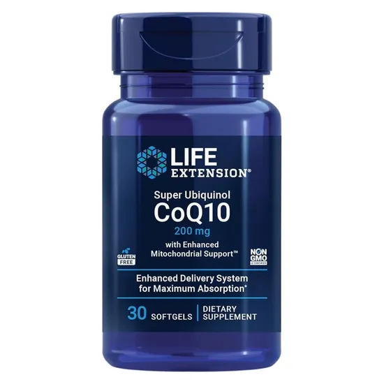Life Extension Super Ubiquinol CoQ10 With Enhanced Mitochondrial Support 200mg Softgels