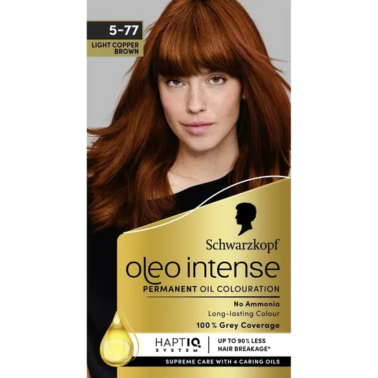 Schwarzkopf Oleo Intense Permanent Oil Colouration 5 77 Light Copper Brown