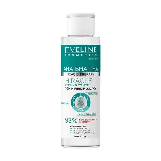Eveline 3 X Acid Therapy AHA BHA PHA Miracle Peeling Tonic