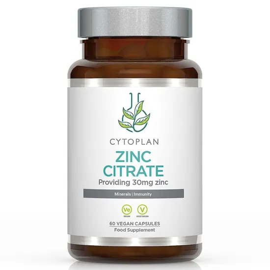 Cytoplan Zinc Citrate 30mg Zinc Capsules
