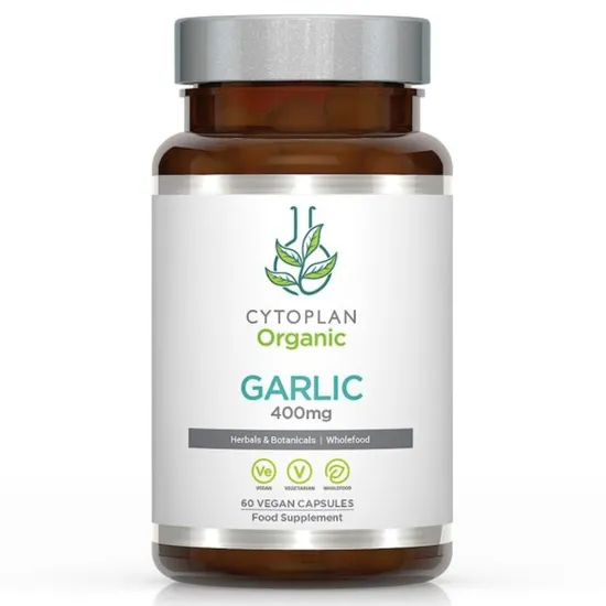 Cytoplan Organic Whole Garlic Powder 400mg Capsules